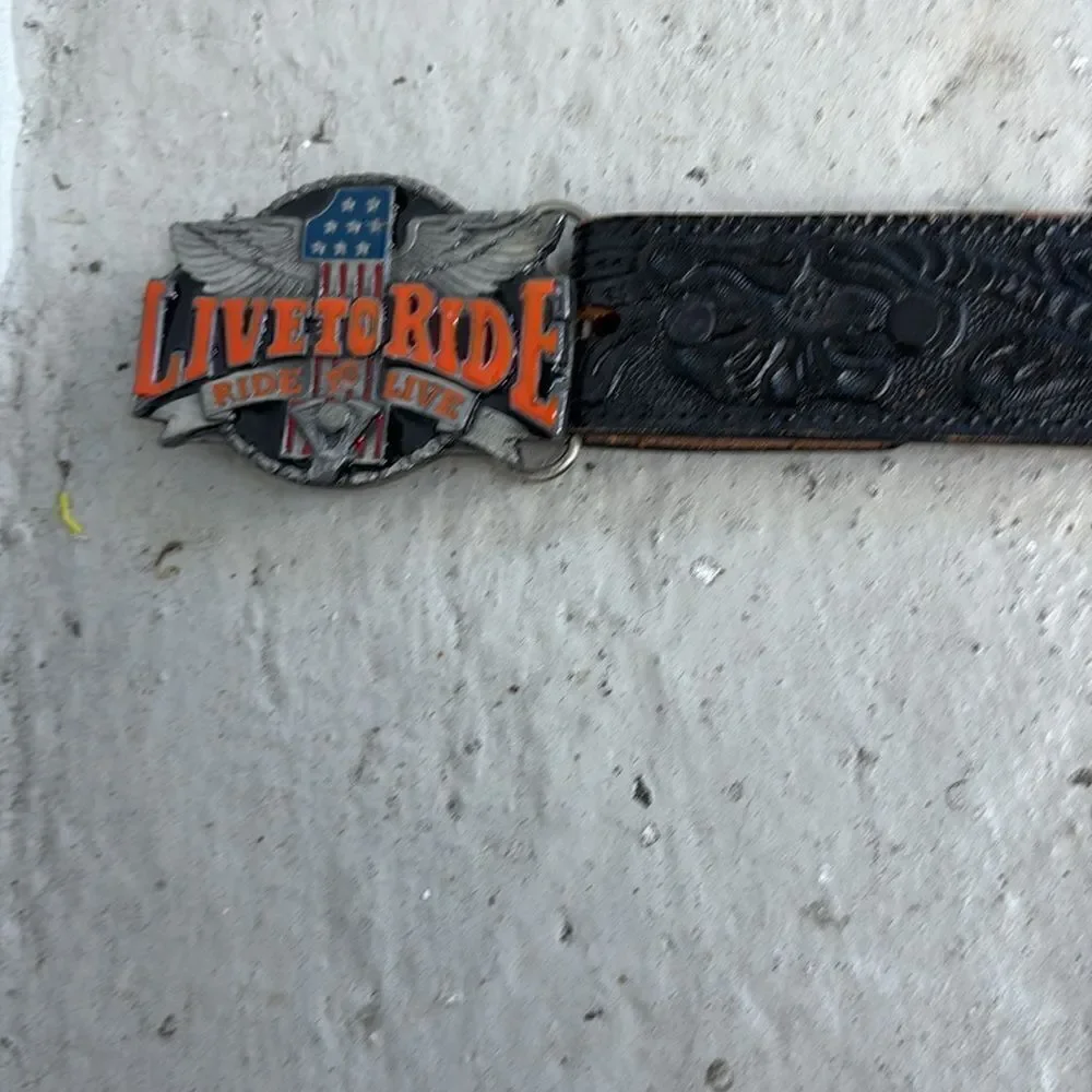 Bushy Creek tooled belt